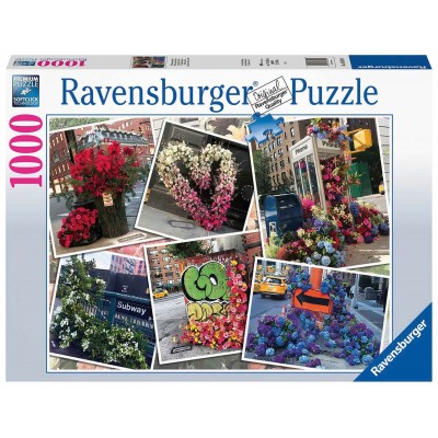Puzzle Ravensburger New York Flower Flash de 1000 Peças Ravensburger - 1