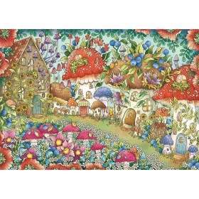 Puzzle Ravensburger Casas de Cogumelos Floral de 1000 Peças Ravensburger - 1