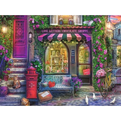 Puzzle Ravensburger Cartas de Amor e Chocolate 1500 Peças Ravensburger - 1