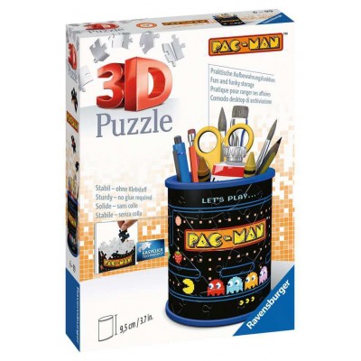 Puzzle 3D Ravensburger Porta-lápis Pacman 54 Peças Ravensburger - 1