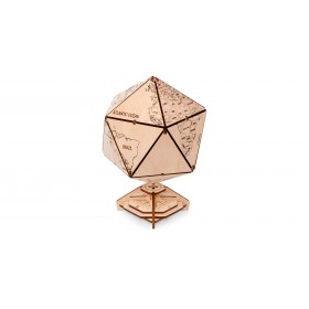 Icosahedron Globe - Eco Wood Art Eco Wood Art - 1