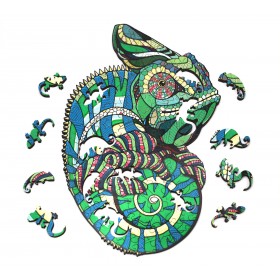 Puzzle Eco Wood Art Camaleão Eco Wood Art - 1