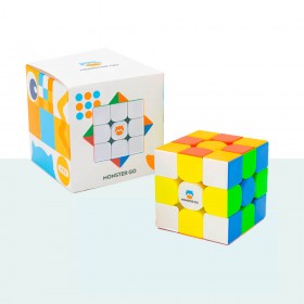 Cubo Mágico Profissional 3x3x3 GAN Monster Go V2 Magnético - Cubo