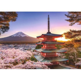 Puzzle Ravensburger Monte Fuji Flores de Cerejeira 1000 Peças Ravensburger - 1