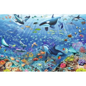 Puzzle Ravensburger Um Colorido Mundo Subaquático de 3000 Peças Ravensburger - 1