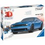 Puzzle 3D Ravensburger Dodge Challenger Blue 163 Peças Ravensburger - 3