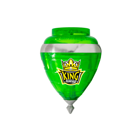 King Turbo Trompo Iron Silver Peonza Trompo Cometa Iron Silver For