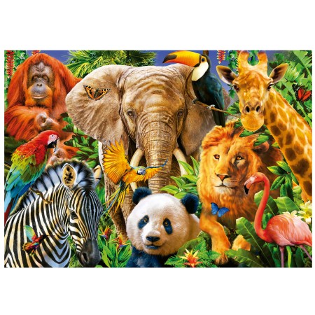 Puzzle Educa Colagem de Animais Selvagens 500 Peças Puzzles Educa - 1