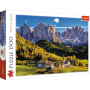 Puzzle Trefl Val di Funes Valley, Dolomites, Itália de 1500 Peças Puzzles Trefl - 2