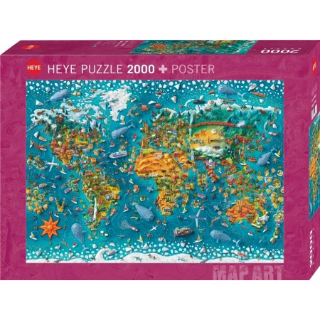 Puzzle Heye Mundo Miniatura de 2000 Peças Heye - 1