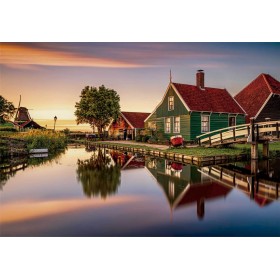 Puzzle Clementoni Casa Verde em Zaanse Schans 1500 peças Clementoni - 1