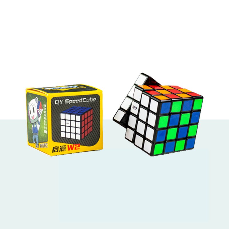 Cubo Mágico Profissional, 4x4x4 - QIYI QIYUAN-Preto