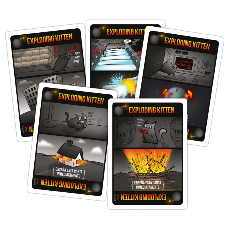 Exploding Kittens Party Pack – Gioco Di Carte In Italiano – 2-10 Giocatori, Dai 7 Anni, 15 Minuti - 4