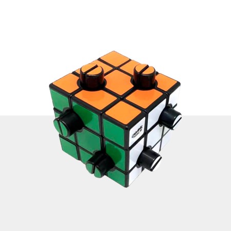 Evgeniy Button Cube (2 Holes, 1/2) Calvins Puzzle - 1