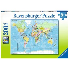 Puzzle Ravensburger Mapa do Mundo XXL 200 Peças Ravensburger - 1