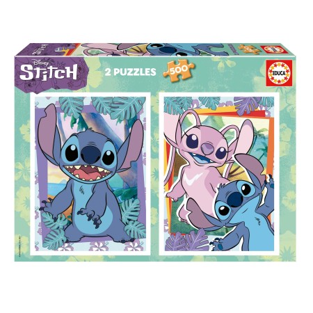Educa Disney Puzzle Stitch 2 x 500 peças Puzzles Educa - 1