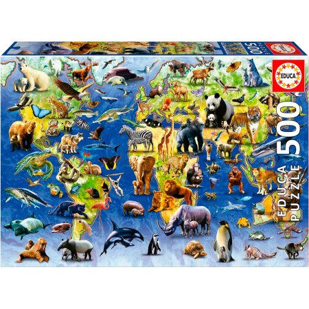 Educa Puzzle Espécies Ameaçadas de Extinção com 500 peças Puzzles Educa - 1