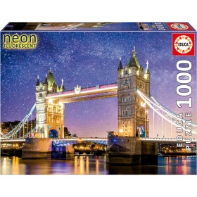 Puzzle Educa Tower Bridge Efeito Neon 1000 Peças Puzzles Educa - 3