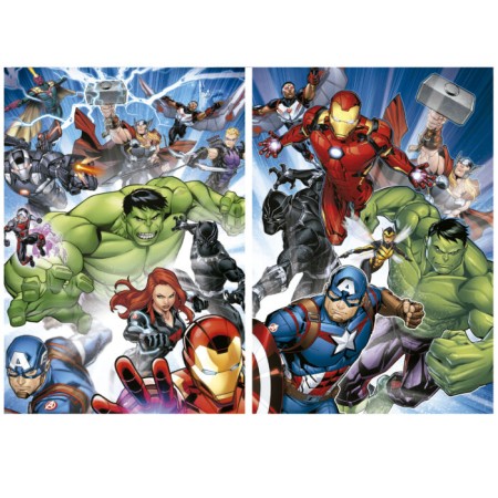 Educa Avengers Puzzle 2 x 100 peças Puzzles Educa - 1