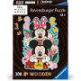 Puzzle Ravensburger Disney Mickey & Minnie de Madeira com 300 Peças Ravensburger - 1