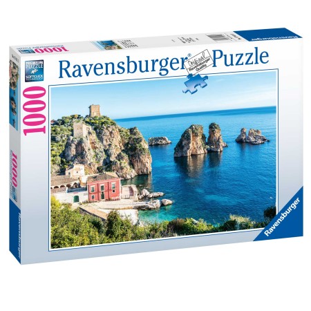 Puzzle Ravensburger Faraglioni de Scopello, Sicília de 1000 Peças Ravensburger - 1