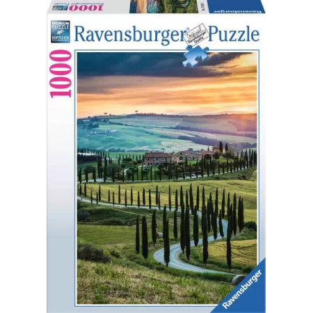 Puzzle Ravensburger Vale do Orcia, Toscana de 1000 Peças Ravensburger - 1