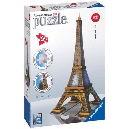 Puzzle 3D Madeira Torre Eiffell