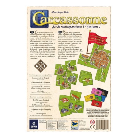 Expansões de Carcassonne reunidas Devir - 1