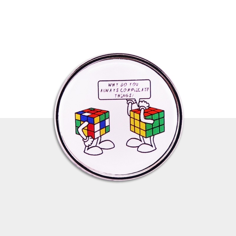 Pin Cube 3x3 - Acessórios divertidos e criativos para o seu estilo