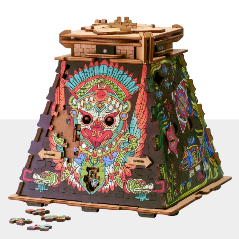 Pirâmide do Sol 🏺 - Descubra o mistério com esta Caixa Secreta