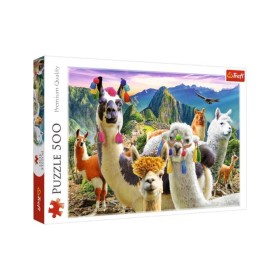 Puzzle Trefl Lhamas nas Montanhas de 500 peças - Puzzles Trefl