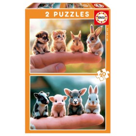 Puzzle Educa Bebés Animais de 2 x 20 Peças Puzzles Educa - 1