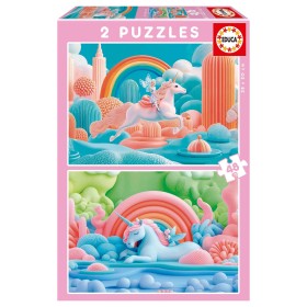 Puzzle Educa Unicórnios Mágicos de 2 x 48 Peças Puzzles Educa - 1