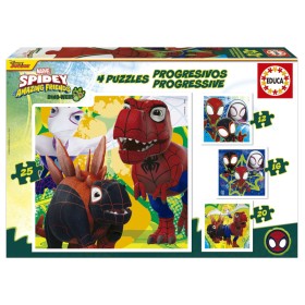 Puzzle Educa Dino Spidey Progressivo 25+20+16+12 peças Puzzles Educa - 1