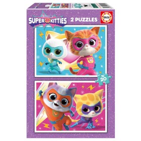 Puzzle Educa Super Gatinhos de 2 x 20 Peças Puzzles Educa - 1