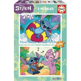 Puzzle Educa Disney Stitch 2 x 100 Peças Puzzles Educa - 1