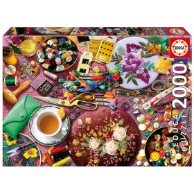 Puzzle Educa Mesa da Costureira de 2000 Peças Puzzles Educa - 1