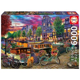 Puzzle Educa Bicicletas em Amesterdão 6000 Peças Puzzles Educa - 1