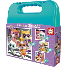 Puzzle Educa Mala Progressiva SuperKittie 12+16+20+25 peças Puzzles Educa - 1