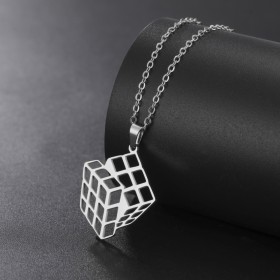 Pingente Cubo de Rubik (Prata) - 1