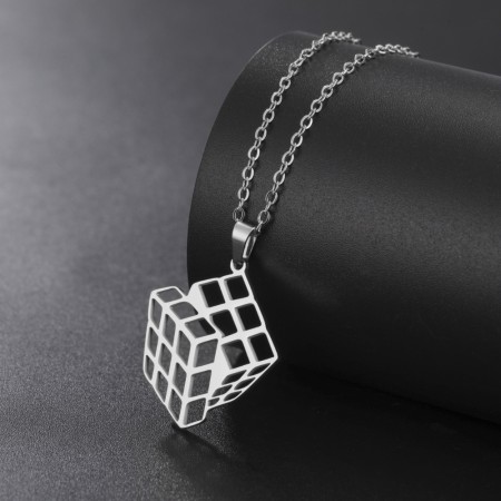 Pingente Cubo de Rubik (Prata) - 1