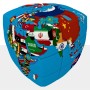 V-Cube 3x3 Mapa do Mundo Político