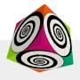v-cube 3x3 espirais funky