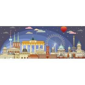 Puzzle Ravensburger Panorama Berlim à Noite de 1000 Peças Ravensburger - 1
