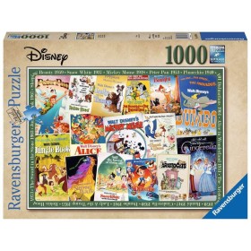 Puzzle Ravensburger Disney Filmes Vintage de 1000 Peças Ravensburger - 1
