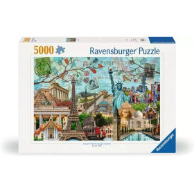 Puzzle Ravensburger Colagem da Grande Cidade de 5000 Peças Ravensburger - 1