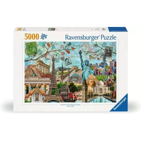 Puzzle Ravensburger Colagem da Grande Cidade de 5000 Peças Ravensburger - 1
