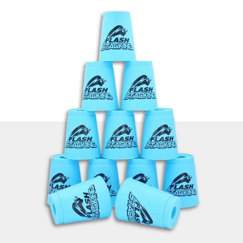 Vasos QiYi Stacking Flash – 12 vasos com Quick Stem