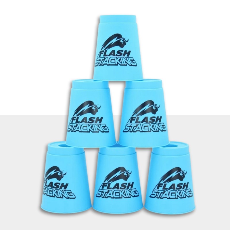 Vasos QiYi Stacking Flash – Conjunto de 12 copos com Quick Stem