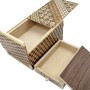 Caixa Puzzle Japonesa Yosegi 5 Sun 10 Passos com Gaveta - Oka Craft